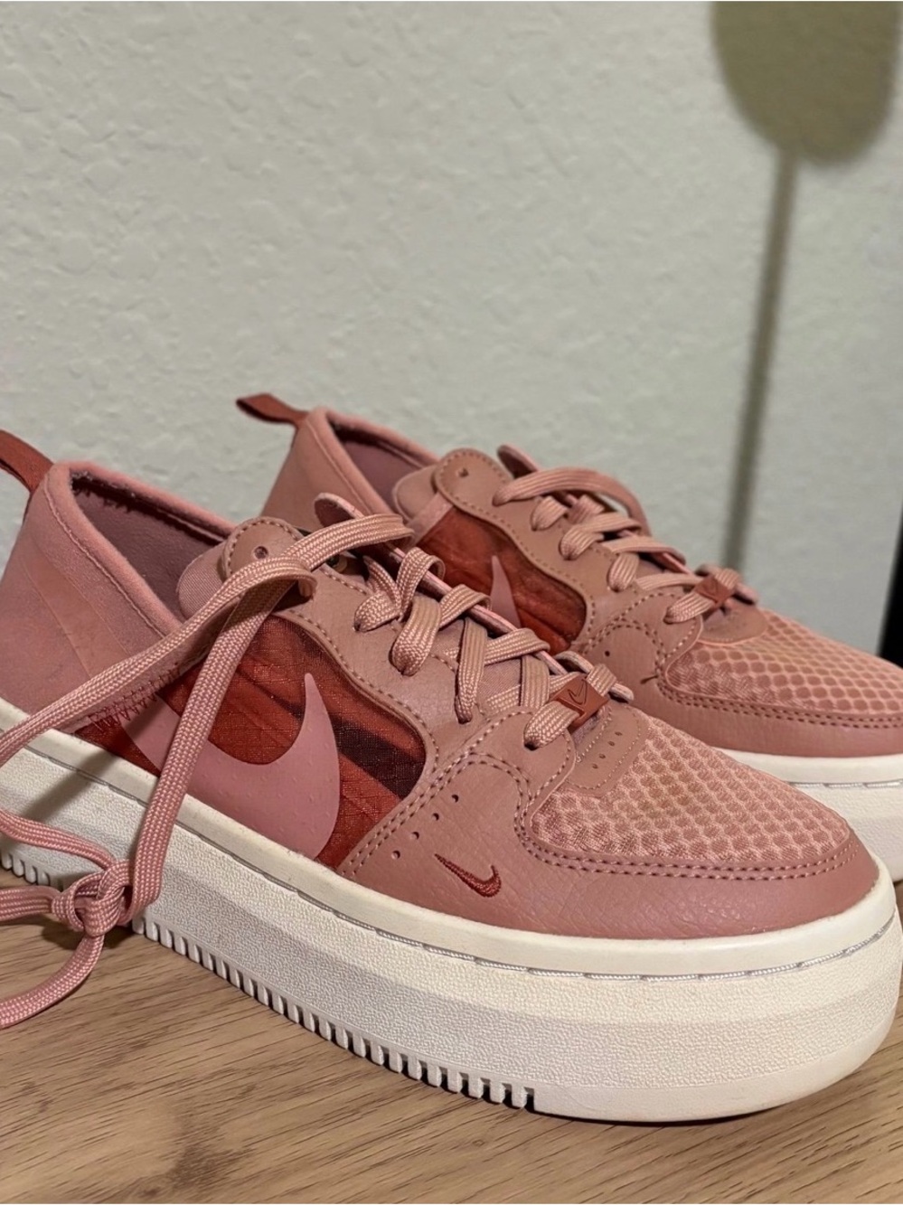 Nike Women's Dusty Rose Platform Sneakers
